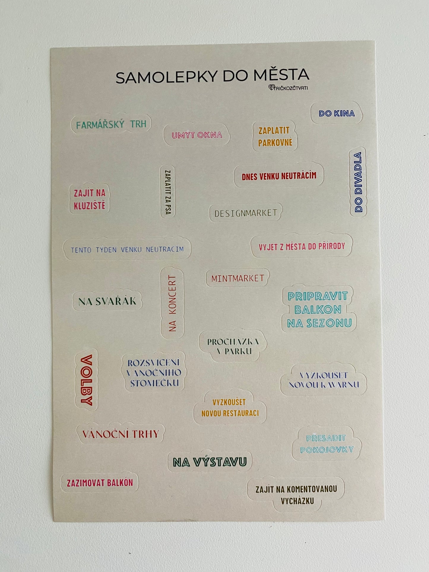 Samolepky do města