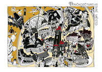 Pohlednice s motivem Starého Města