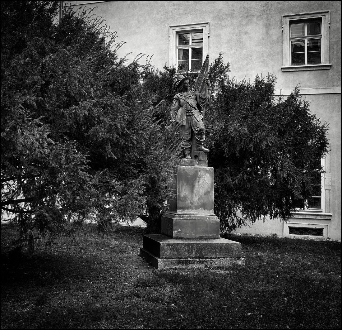 Pražský student na Karlově mostě