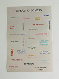 Samolepky do města