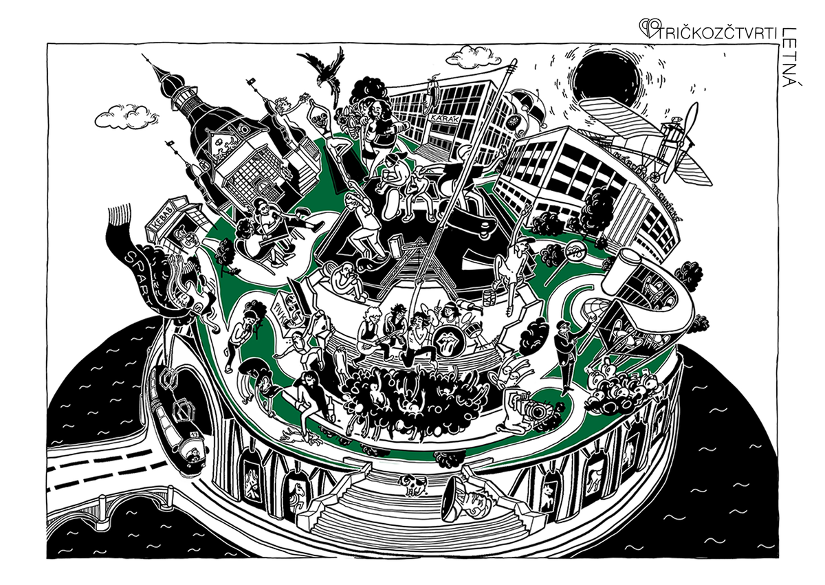 Pohlednice s motivem Letné